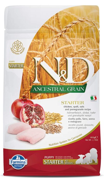 Farmina N&D Ancestral Grain Spelt Oats Chicken Pomegranate Puppy Starter Dry Food