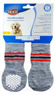 Trixie Dog Socks Non-Slip Gray