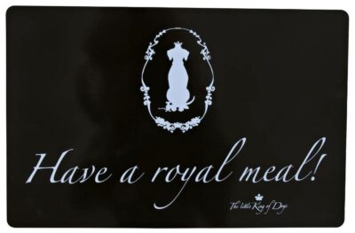 King Of Dogs Place Mat Black