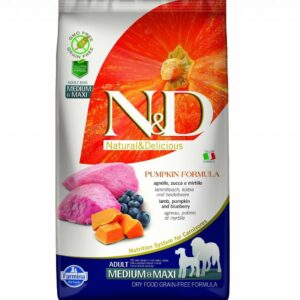 Farmina Natural & Delicious Pumpkin Formula Lamb & Blueberry Grain-Free Medium & Maxi Adult