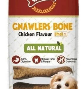 Gnawlers All Natural Chicken Flavour Bone 3 Inch