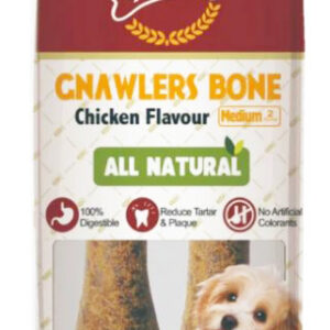 Gnawlers All Natural Chicken Flavour Bone 4.5 Inch