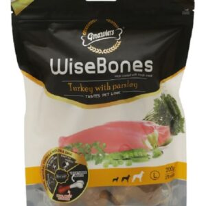 Gnawlers Wise Bone Turkey With Parseley 200gm