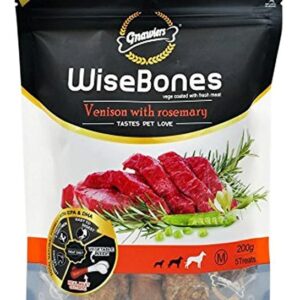 Gnawlers Wise Bones Venison With Rosemary 200gm