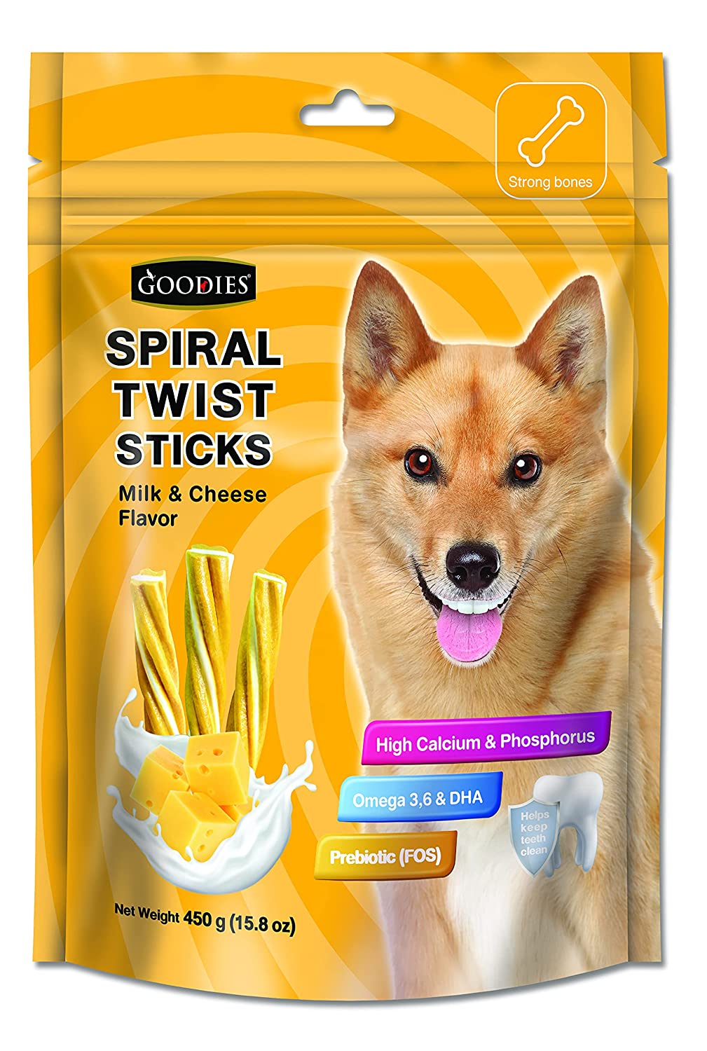 Goodies Spiral Twist Sticks Milk And Cheese