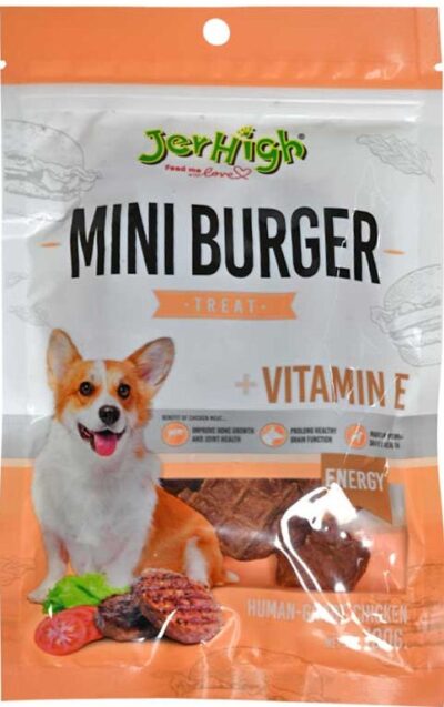 JerHigh Mini Burger Dog Treats