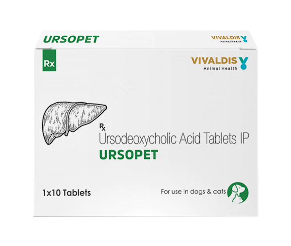 Vivaldis Ursopet Ursodeoxycholic Acid Tablets For Dogs & Cats