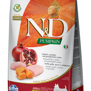 Farmina Natural & Delicious Grain Free Pumpkin Chicken & Pomegranate Adult Mini Dry Food