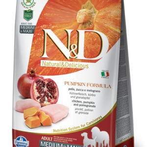 Farmina Natural & Delicious Pumpkin Formula Chicken & Pomegranate Grain-Free Medium & Maxi Adult