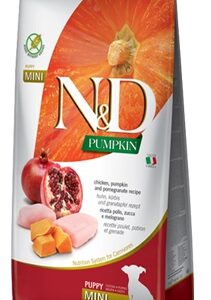Farmina N&D Natural & Delicious Grain Free Pumpkin Chicken & Pomegranate Puppy Mini Breed Dog Dry Food