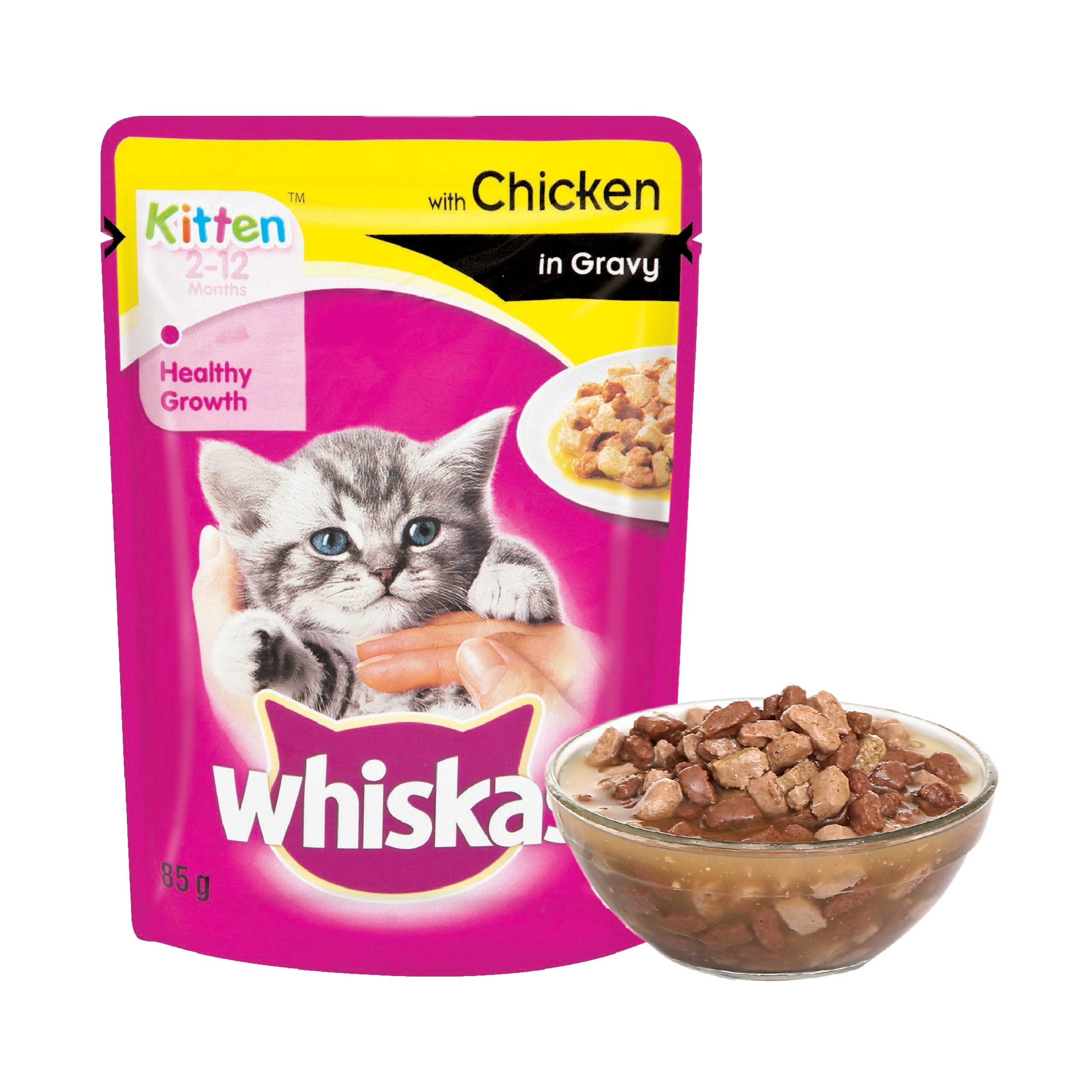 Whiskas Kitten With Chicken In Gravy (Pouch)