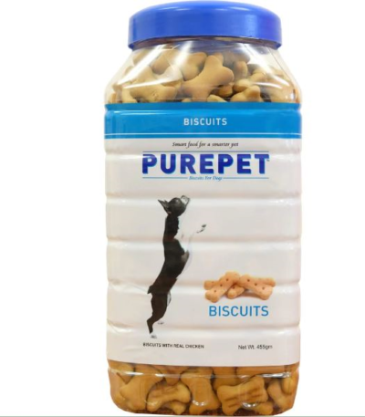 Purepet Real Chicken Milk Flvour Biscuits