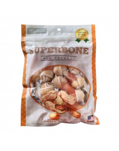 Dogaholic Superbone All Natural Knotted Bone - Peanut Butter