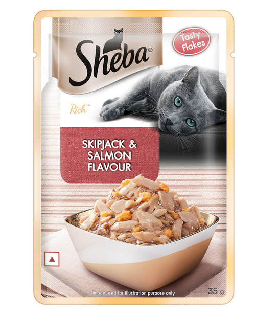 Sheba Skipjack Salmon Pouch