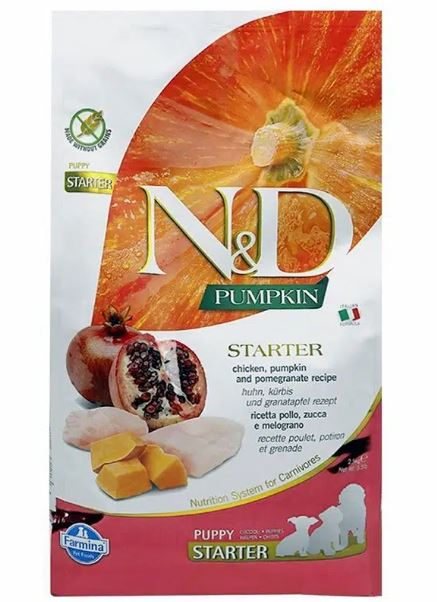 Farmina Grain Free Pumpkin Chicken pomegrain puppy Starter 2.5KG
