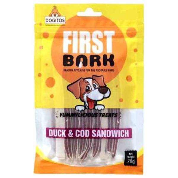 Jerhigh First Bark Duck & Cod Sandwich - Image 2