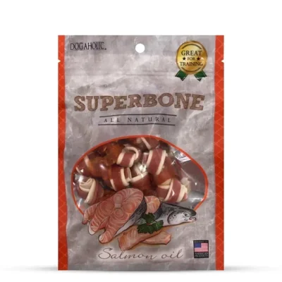 Dogaholic Superbone All Natural Knotted Bone – Salmon Oil
