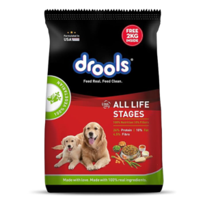 Drools All Life stages 100% Veg dry dog food 8kg+2kg Free
