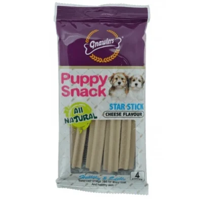 Gnawlers Puppy Snack Star Sticks 80gm