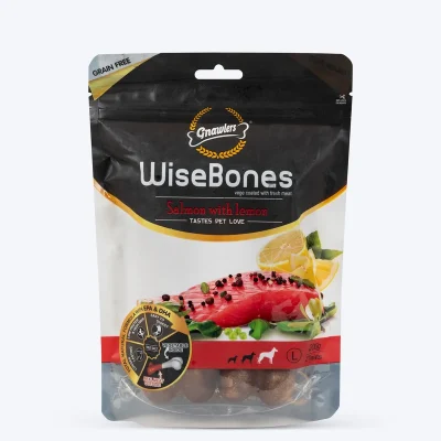 Gnawlers Wise Bones Salmon With Lemon 200gm