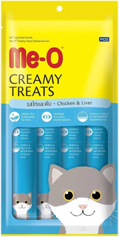 Meo Creamy Treats – Chicken & Liver Flavor