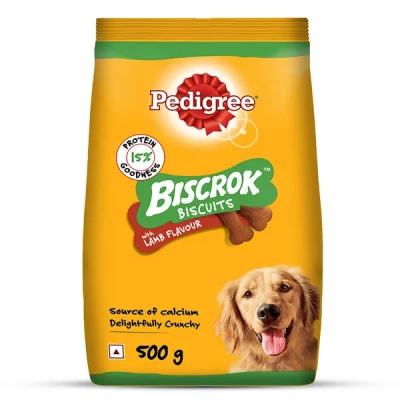 Pedigree Biscrok Biscuits With Lamb Flavours